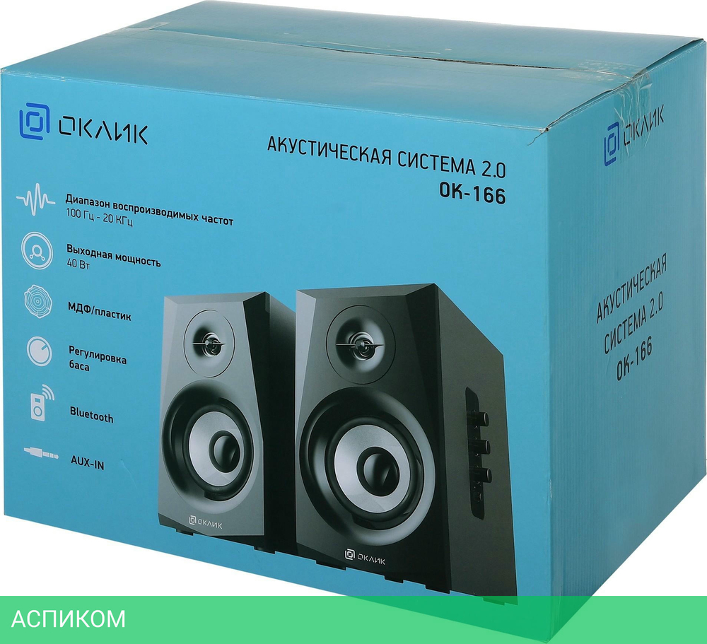 Акустика Oklick OK-166 черный (1112254)