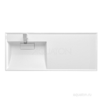 Раковина AQUATON Лондри 1200 белая левая 1A72843KLH01L
