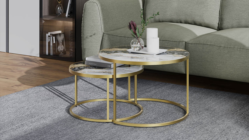 Вега (ТриЯ) Стол журнальный (металл - золото)