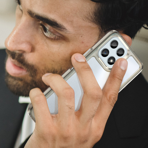 Усиленный противоударный чехол с рамками серого цвета для Honor X30i и Honor X8 5G, мягкий отклик кнопок