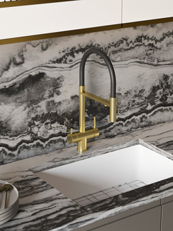 Смеситель для кухни Domaci Ливорно D8644GM золото матовое