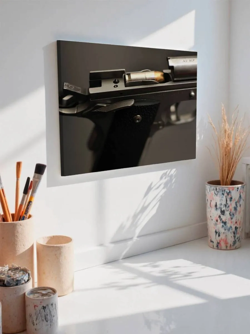 Картина на стену 40 X 50 Пистолет