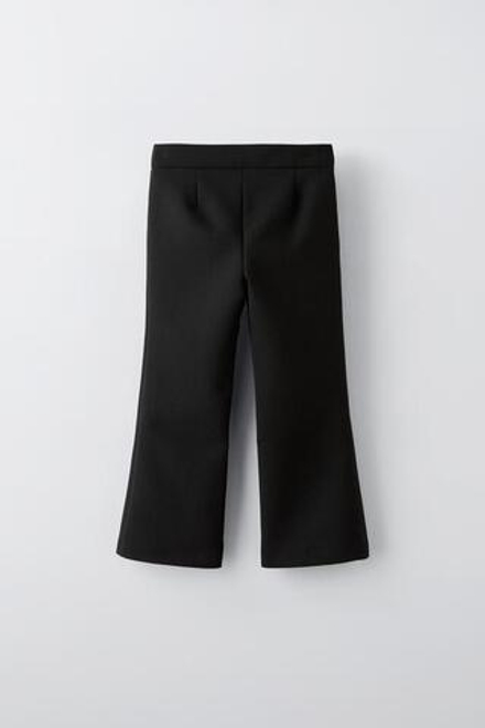 ZARA БРЮКИ FLARED, ЧЕРНЫЙ