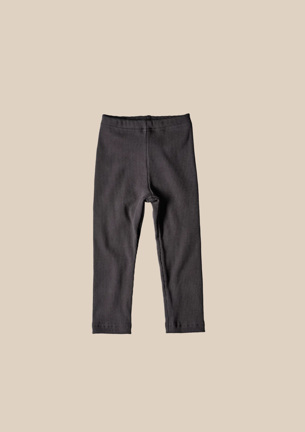 Легинсы рубчик Уголь