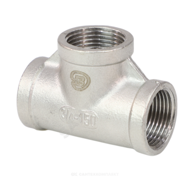 Тройник сталь нерж Ду 40 (1 1/2") ВР Benarmo