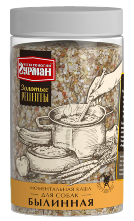 Каша для собак Четвероногий гурман "Золотые Рецепты. Былинная", 300 г