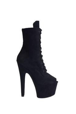 Ботильоны двойки. Замша. Открытые - SHDB-003-2-ekoz-bl