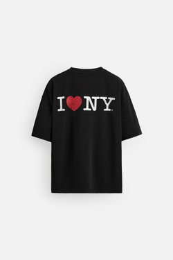 ZARA ФУТБОЛКА I LOVE NEW YORK ®, ЧЕРНЫЙ