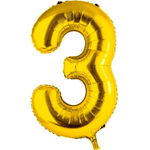 Фольгированные цифры в золотом цвете 66 см / 102 см