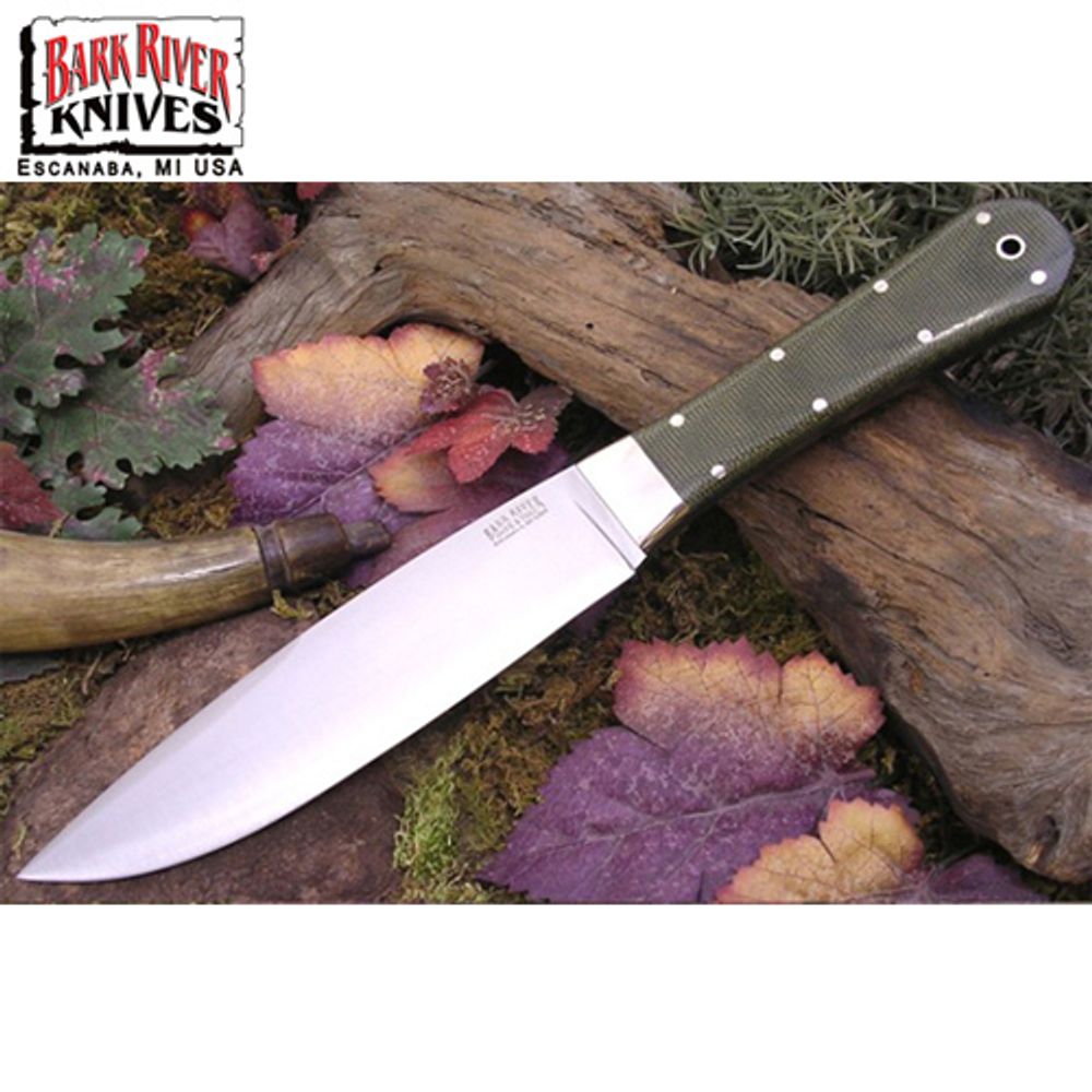 Нож Bark River модель Rogue Green Linen Micarta