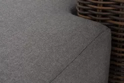 "Капри" кушетка из искусственного ротанга, цвет коричневый