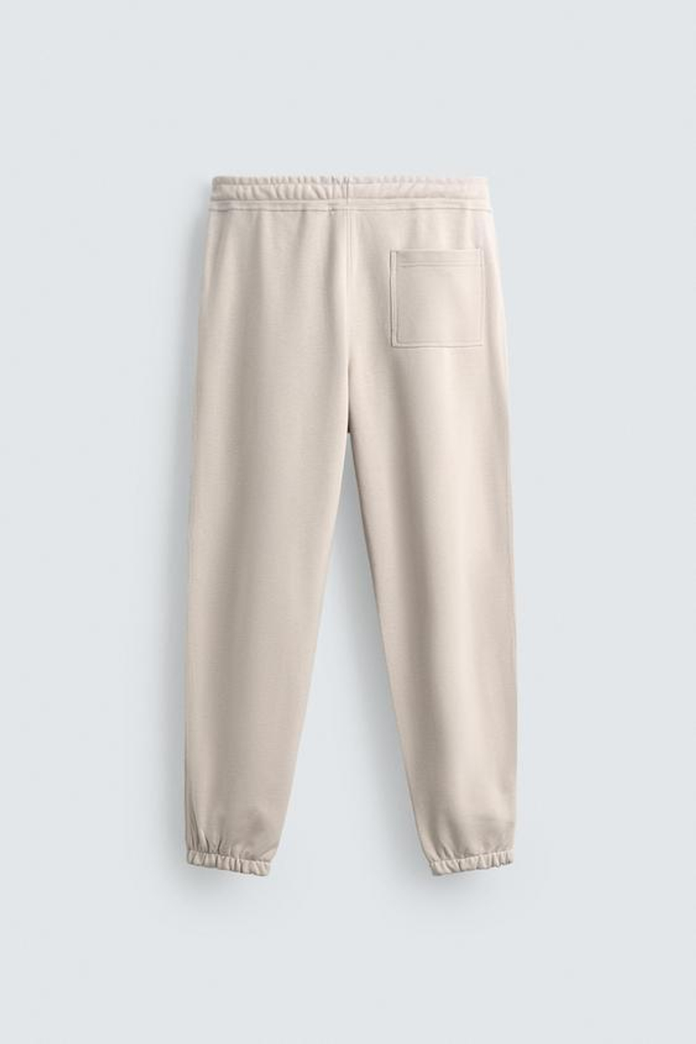 ZARA БАЗОВЫЕ БРЮКИ-ДЖОГГЕРЫ, СВЕТЛО-БЕЖЕВЫЙ