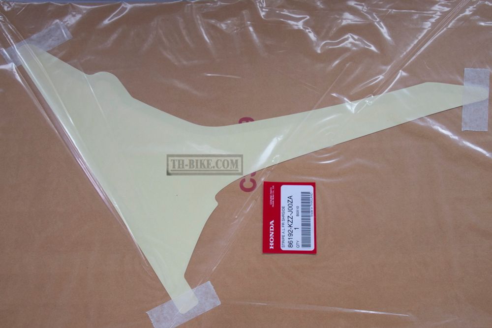 86192-KZZ-J00ZA. STRIPE A, L. FR. SHROUD *TYPE1*. Honda CRF250Rally. Sticker OEM