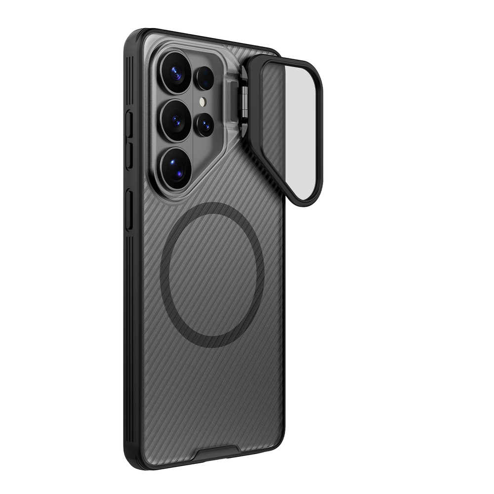 Чехол прозрачный тонированный с MagSafe на Samsung Galaxy S26 Ultra, серия CamShield Prop Magnetic (версия с прозрачной крышкой объектива) от Nillkin