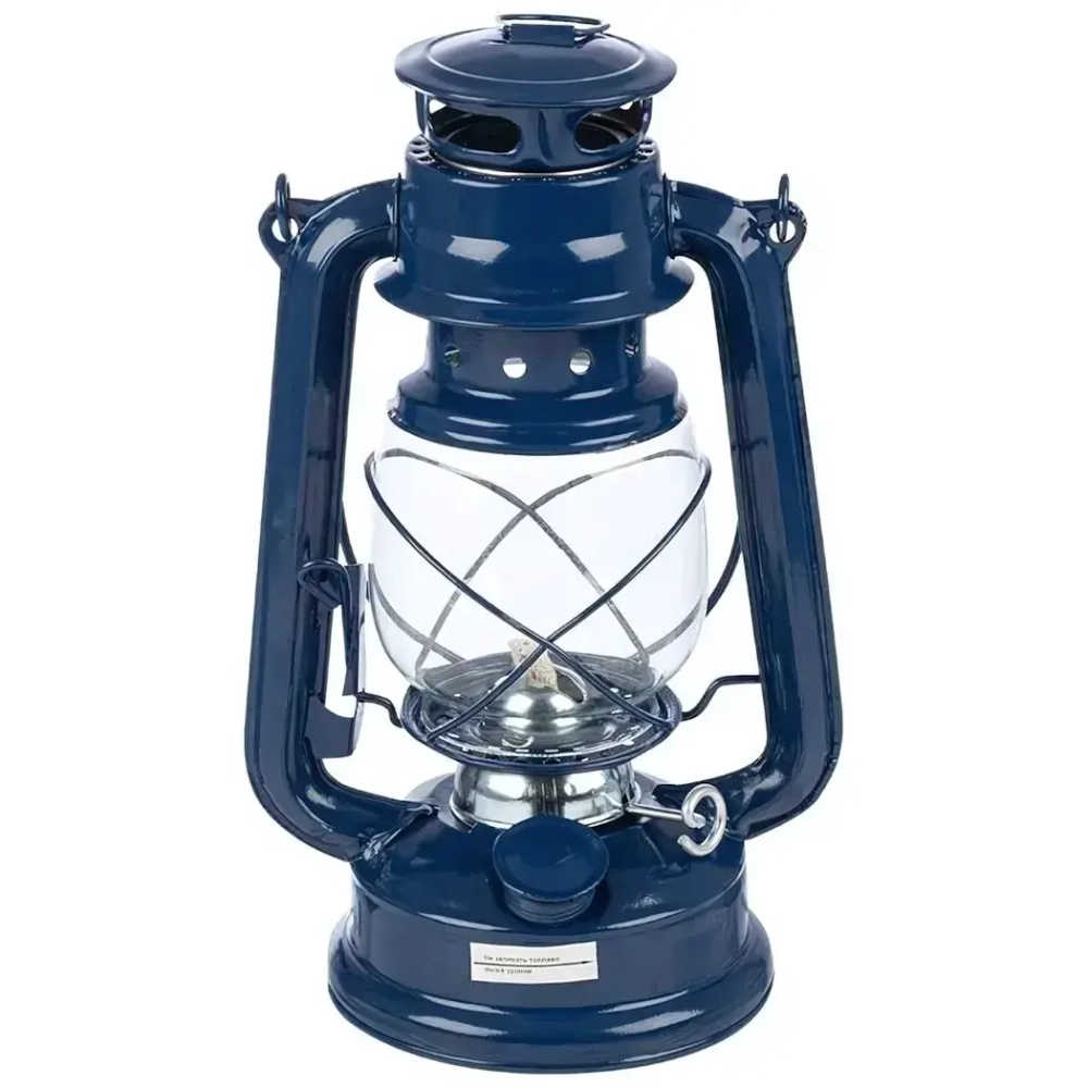 Лампа керосиновая 235 24,5 см (Цвет синий)