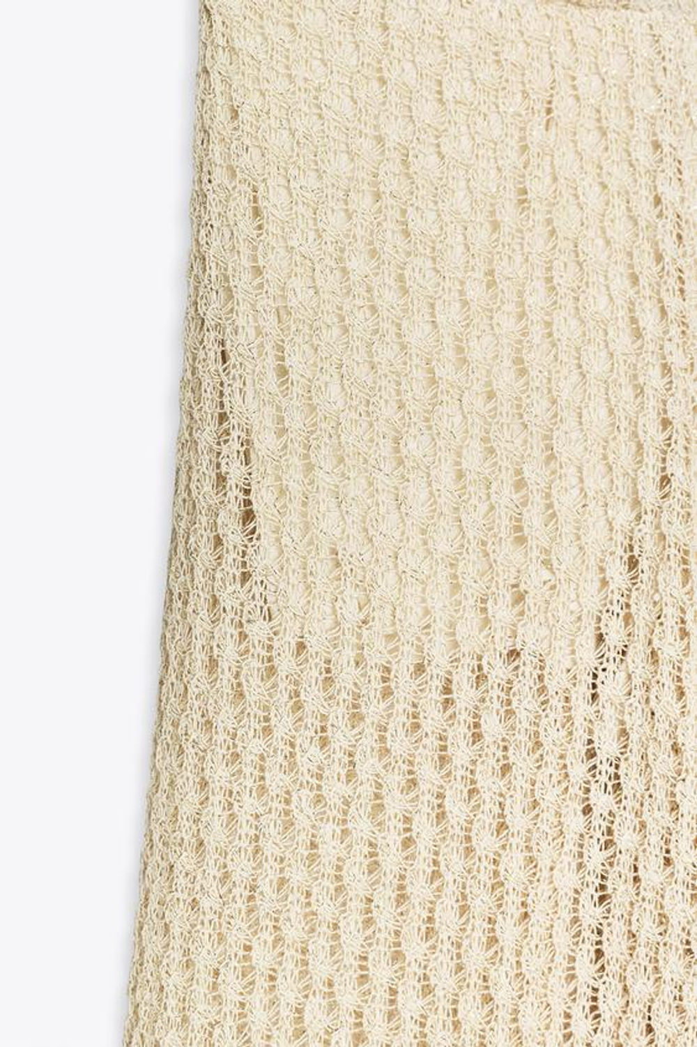 ZARA БРЮКИ ИЗ МЕТАЛЛИЗИРОВАННОЙ НИТИ, ЗОЛОТИСТЫЙ