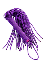 Флоггер из веревки TOYFA Theatre сиреневый 48,5 см