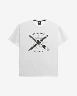 Футболка оверсайз Fork and Knife белая