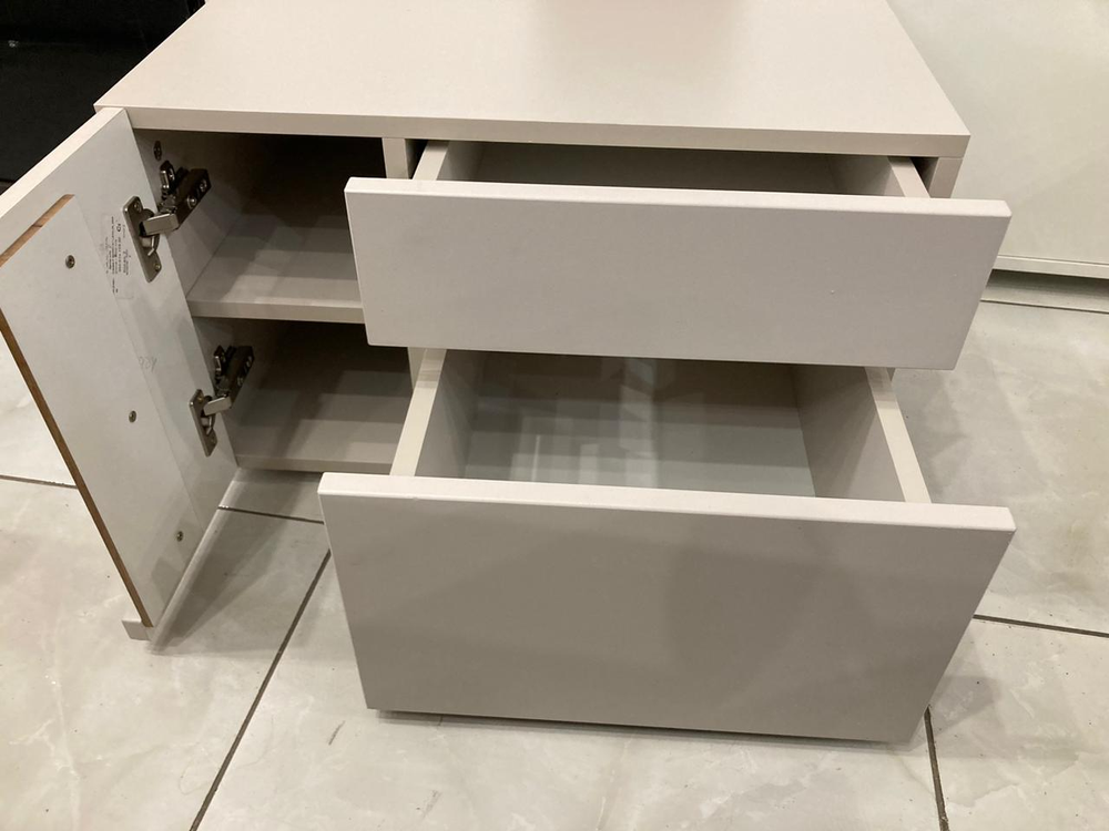 Тумба прикроватная левая Валенсия кашемир/софт сантьяго