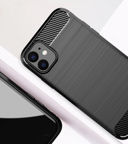 Чехол для iPhone 11 цвет Black (черный), серия Carbon от Caseport