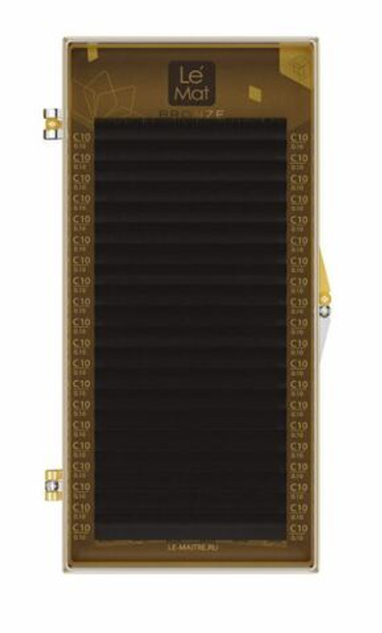 Ресницы Коричневые Le Maitre DARK CHOCOLATE (20 линий) МИКС, D 0.10 7-13 мм