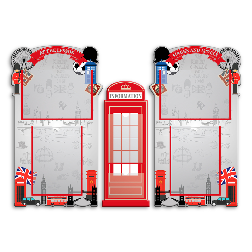 Комплект фигурных стендов At The Lesson. Marks and Levels. Information с карманами 150000713