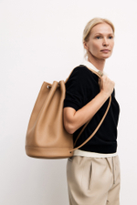 Backpack TRAVEL NEW light caramel color