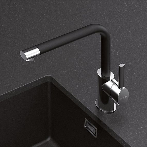 Смеситель Schock Nimbus, Cristadur хром/магма