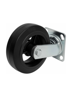 Колесо промышленное поворотное с подшипником 150мм резина/чугун Gigant G-04-09-19
