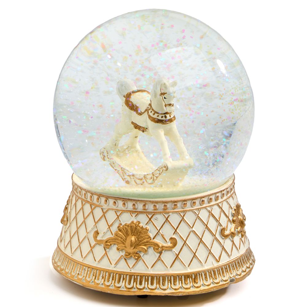 МУЗЫКАЛЬНАЯ СТАТУЭТКА "СНЕЖНЫЙ ШАР" 10Х10Х14 СМ