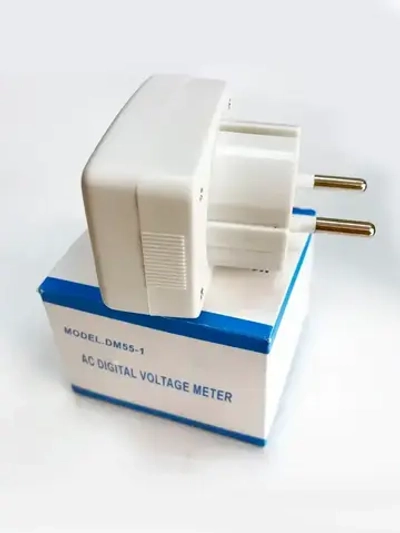 Цифровой вольтметр в розетку-ночник, для бытовой сети 220-230В, DM55-1