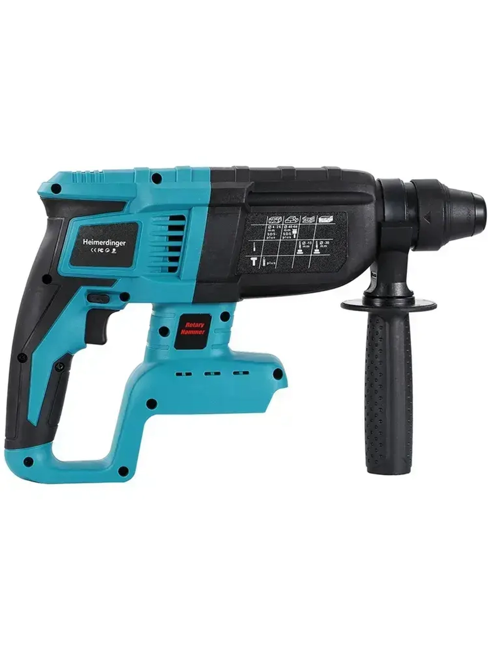 Бесщеточный перфоратор Heimerdinger, 800 Вт, 3.2 Дж, 3 режима, патрон SDS+, LB169, без батареи,4 сверла
