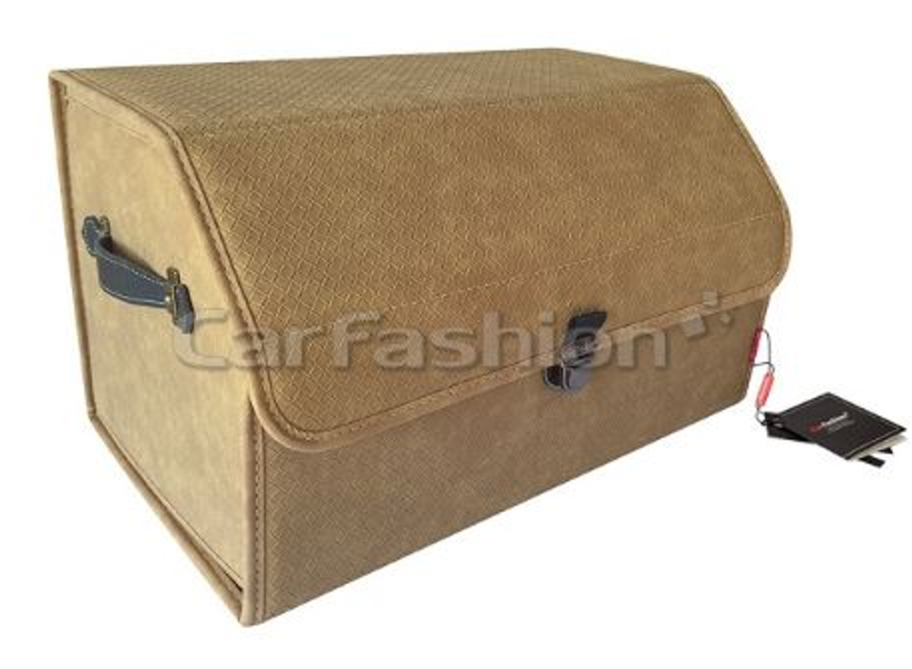 Сумка-Бокс CarFashion «VOYAGE» 51х31х30 коричневый Экокожа 45033