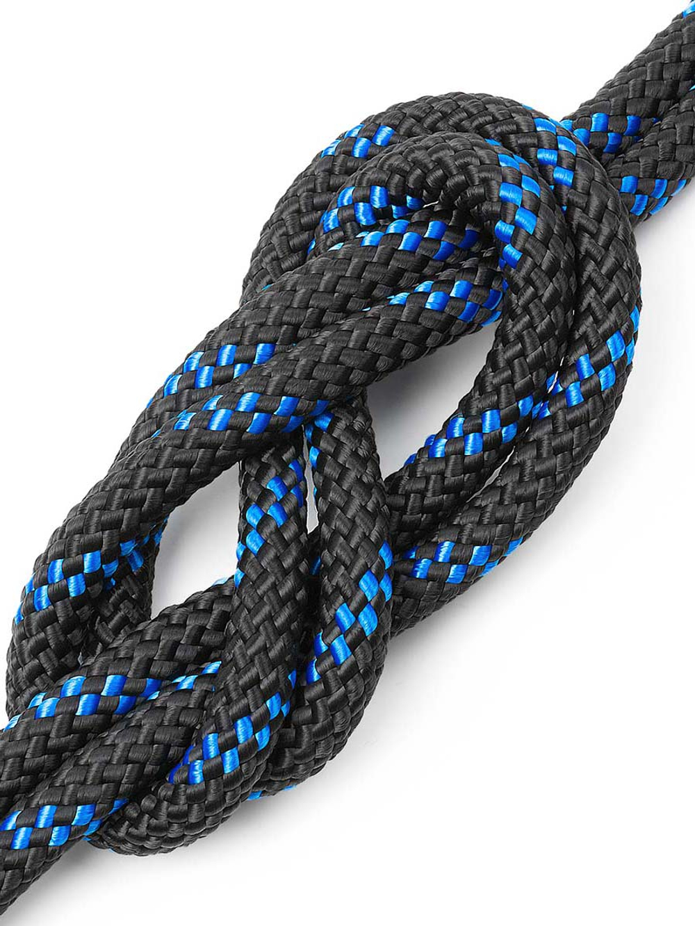Шнур плетеный якорный SailMaster Anchor Cord 6,0 мм, черно-синяя прядь, 550 кгс, 30 м, моток, 2 штуки в комплекте