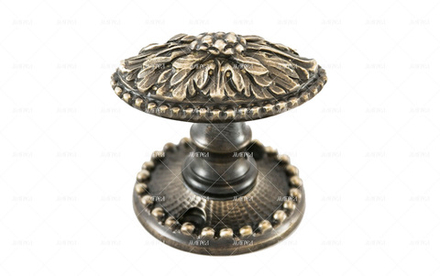 Ручка латунная каминная Виноград розет бисер