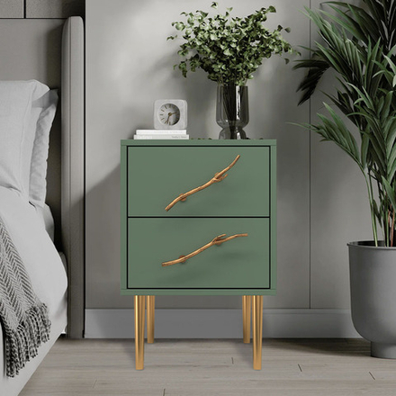 Тумба Арт Колор matte Стайл Голд Зеленый нефрит матовый