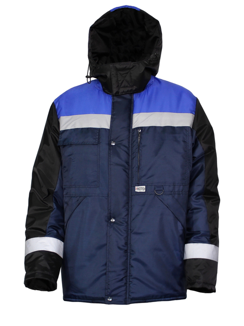 Куртка утеп. "Глобус",тк.оксфорд, цв. СИН/черн/вас (р.52-54)