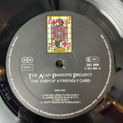 Винтажная виниловая пластинка LP The Alan Parsons Project The Turn Of A Friendly Card (Germany 1981) The Gold Bug