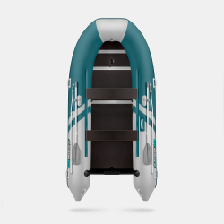 Надувная лодка GLADIATOR B370 морской зеленый-белый