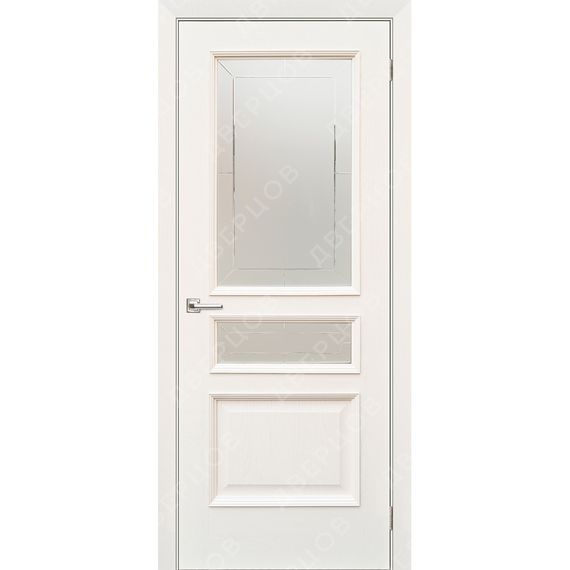 Межкомнатная дверь шпон Асти ясень карамельный остеклённая