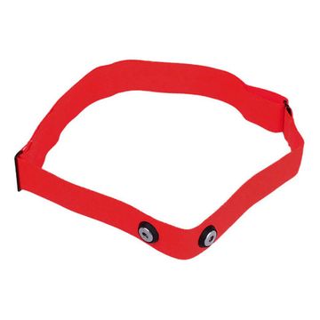 Сменный ремешок с электродами для монитора сердечного ритма, кардиодатчика HRM для Garmin, Polar, Wahoo, 45 мм (Красный)