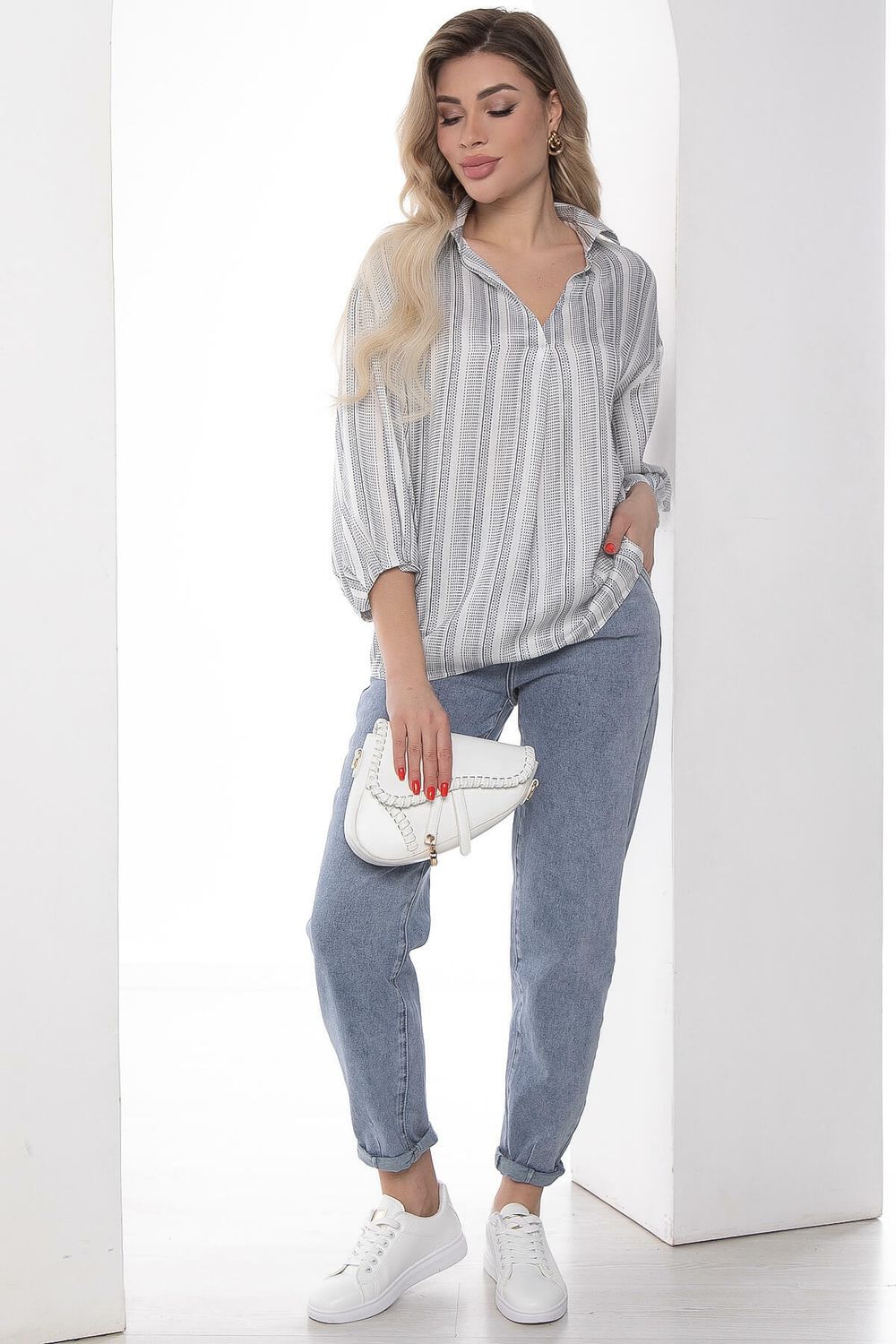 Блуза "Кейт" (белая) Б8955 LT Collection