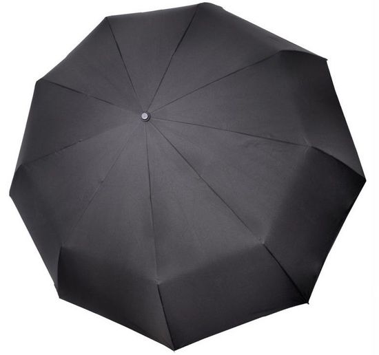Мужской зонт Три Слона Черный - Полный автомат 700