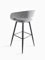 Стул барный МАМАДОМА Барни Р 900, Черный/Antracite Lux b28