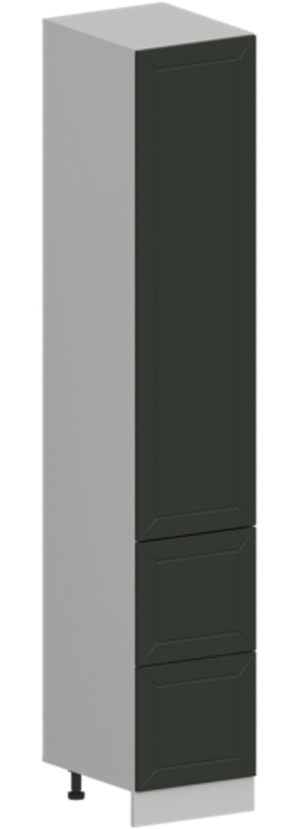 Кухня Модуль ШП2Я 400 Белый / Насыщенно-зеленый