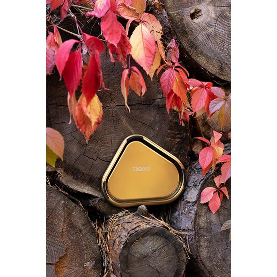 Подсвечник треугольный с титановым покрытием из коллекции edge, 21х17 см