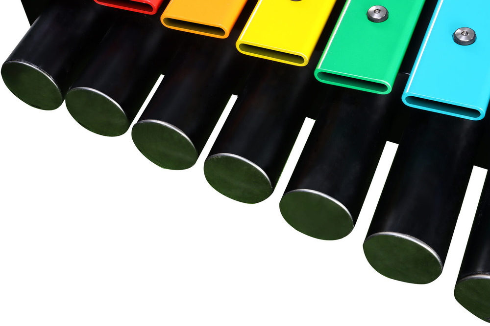 Уличный игровой музыкальный комплекс Конфетти в черном цвете