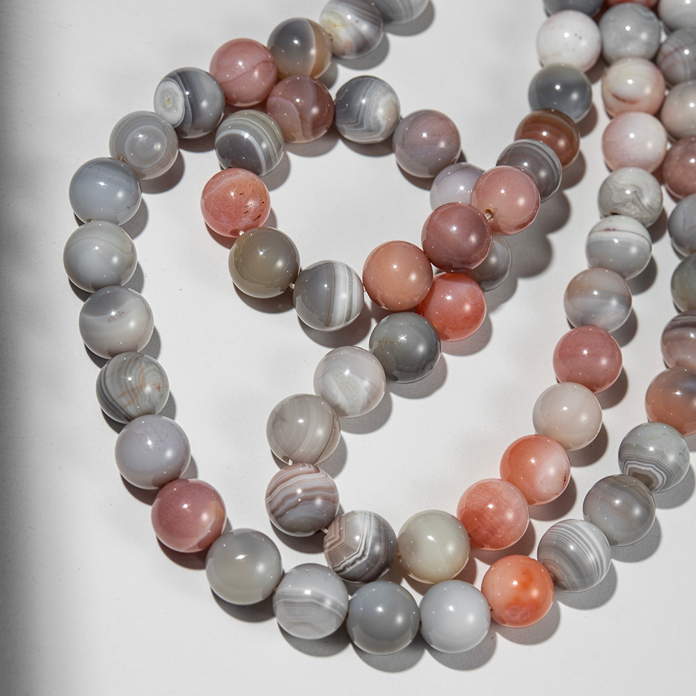 Агат Ботсвана персиковый, шар 10,4мм