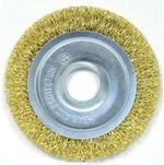 1820.074600 Щетка плоская Ø100 мм. ELITECH, для угло-шлифовальной машины; Латунированная витая проволока;