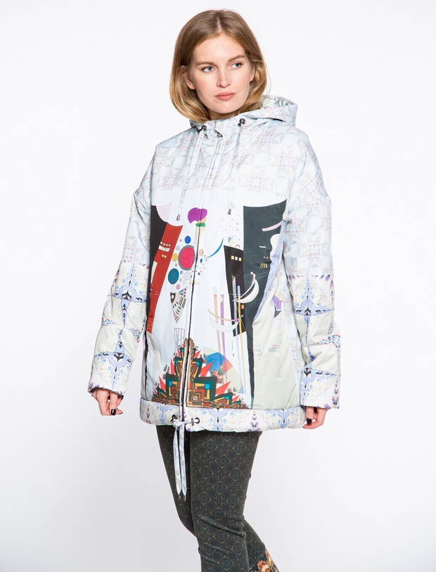 Куртка "Кандинский", по мотивам абстрактной живописи Василия Кандинского
